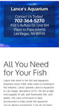 Mobile Screenshot of lancesaquarium.com
