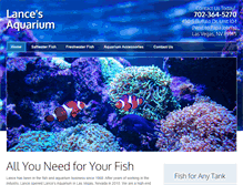 Tablet Screenshot of lancesaquarium.com